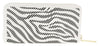 Roberto Cavalli GQLPA3 B20 White/Black Audrey Long Size Wallet W/Zipper