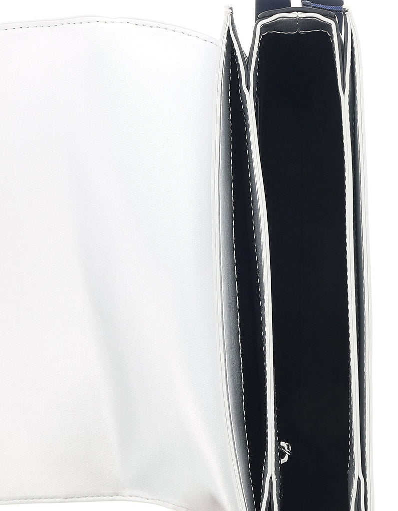 Class Roberto Cavalli Milano Rmx 00 Silver/Black Large Shoulder Bag