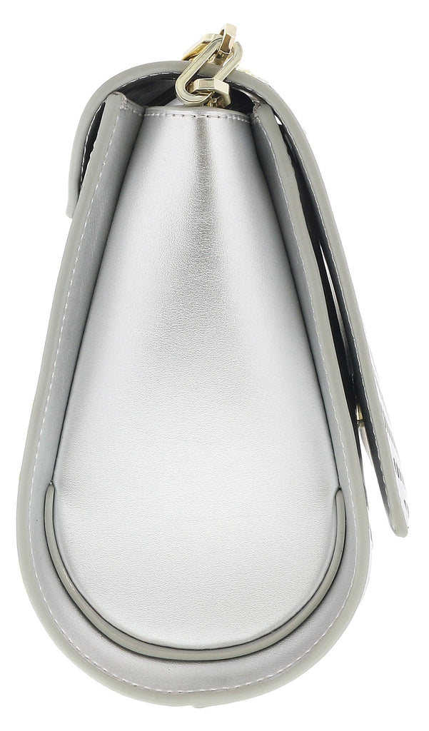 Roberto Cavalli Class  GQLPAZ 101 Silver Audrey 001 Small Shoulder Bag