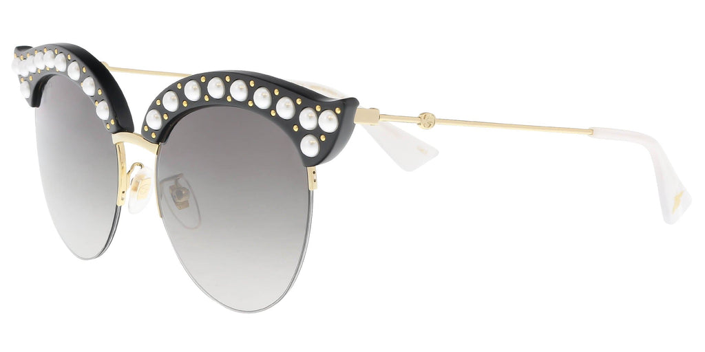 Gucci  Black/Gold Cat Eye Sunglasses