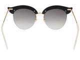 Gucci GG0212S 001 Black/Gold Cat Eye Sunglasses