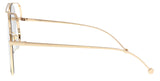 Fendi FF0286S 0DDB Gold Copper Aviator Sunglasses