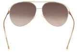 Fendi FF0286S 0DDB Gold Copper Aviator Sunglasses