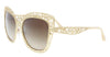 Dolce & Gabbana DG2164 4314 02/13 Gold Cat Eye Sunglasses