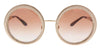 Dolce & Gabbana  Pink Gold Round Sunglasses