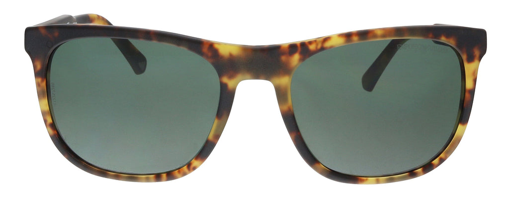 Emporio Armani  Matte Blonde Havana Rectangle Sunglasses