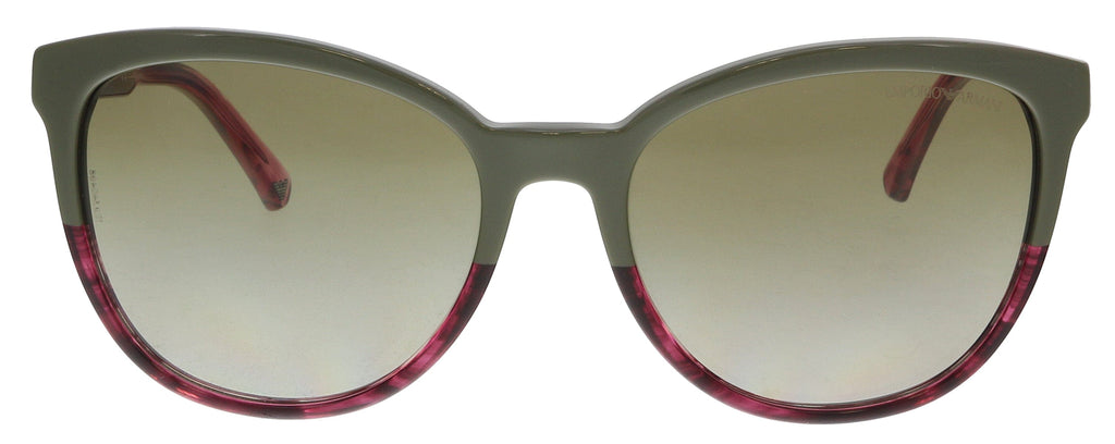 Emporio Armani  Military/ Striped Pink Cat Eye Sunglasses