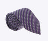 Ermenegildo Zegna Purple-Black Cubic Grid Tie