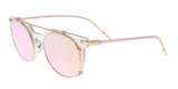 Dolce & Gabbana  Clear Mirror Oval Sunglasses