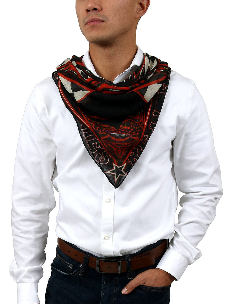 Givenchy  Black/ Red Scarf