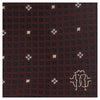 Roberto Cavalli ESZ018 D0182 Black/Dark Red Micro Geometric Tie