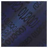 Roberto Cavalli ESZ022 D0420 Blue/Black Ikat Tie