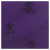 Roberto Cavalli ESZ034 02000 Purple Logo Medallion Tie