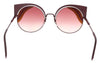 FENDI FF 0215/S  00L9- X4 Burgundy Cat eye Sunglasses