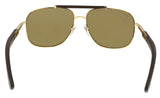 Bulgari BV5040K 393/83 Gold Rectangular Sunglasses