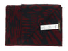 Roberto Cavalli ESZ025 02000 Burgundy Wool Blend Leopard Print Mens Scarf