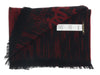 Roberto Cavalli ESZ052 02000 Red Wool Blend Grunge Mens Scarf