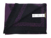 Roberto Cavalli ESZ058 03000 Purple Wool Blend Signature Mens Scarf