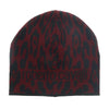 Roberto Cavalli   Maroon Jaguar Beanie Hat