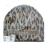 Roberto Cavalli  ESZ026 03506 Camel Jaguar Beanie Hat