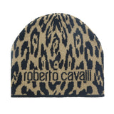 Roberto Cavalli   Camel Jaguar Beanie Hat