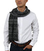 Roberto Cavalli  Grey/ Black Wool Blend Mens Scarf