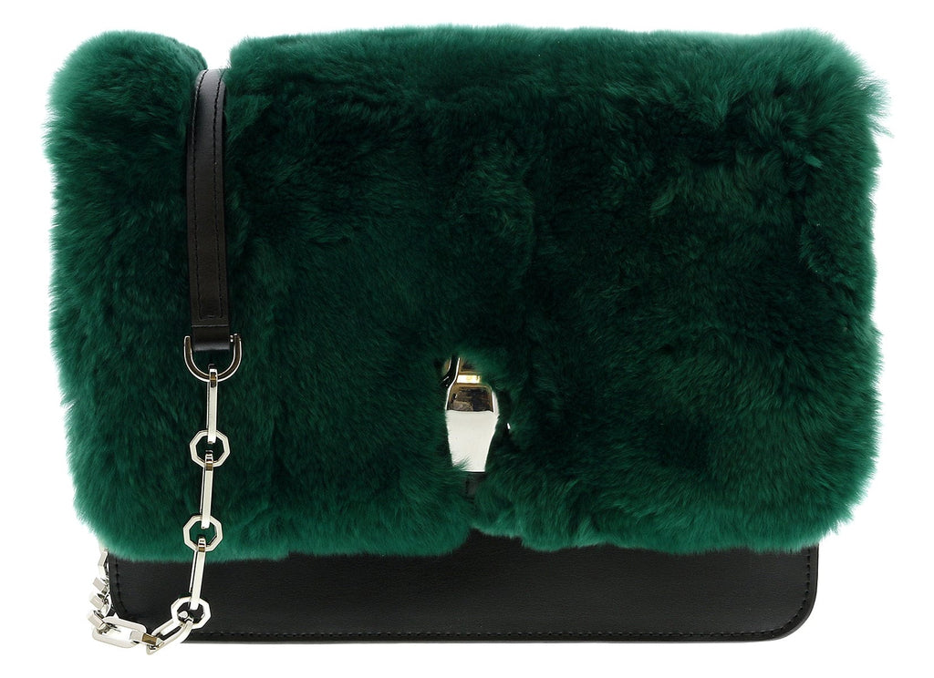 Roberto Cavalli HXLPG9 070 Green Shoulder Bag