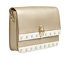 Roberto Cavalli  Gold/White Shoulder Bag