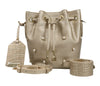 Roberto Cavalli HXLPBO 100 Gold Bucket Bag