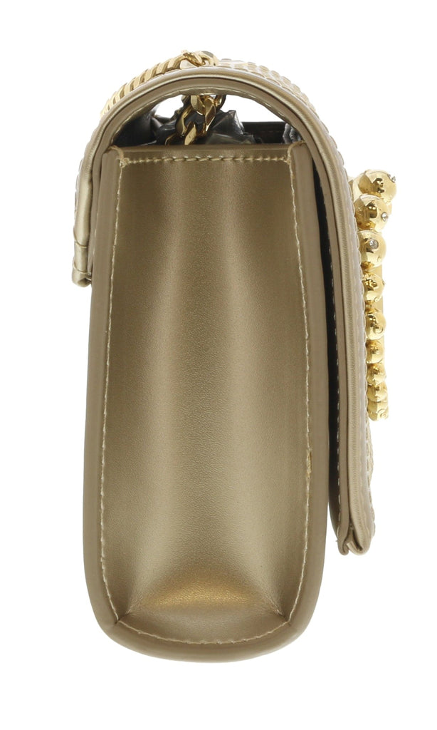 Roberto Cavalli HXLPB9 100 Gold Shoulder Bag