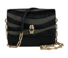 Roberto Cavalli HXLPG6 999 Black/Olive Shoulder Bag