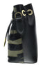 Roberto Cavalli HXLPHI 999 Black/Olive Bucket Bag