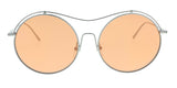 Calvin Klein CK2161S 060 Shiny Gunmetal Round Sunglasses