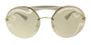 Prada PR65TS ZVNODW Pale Gold Round Sunglasses