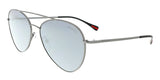 Prada Linea Rossa  Black / Grey / Gunmetal  Pilot Sunglasses