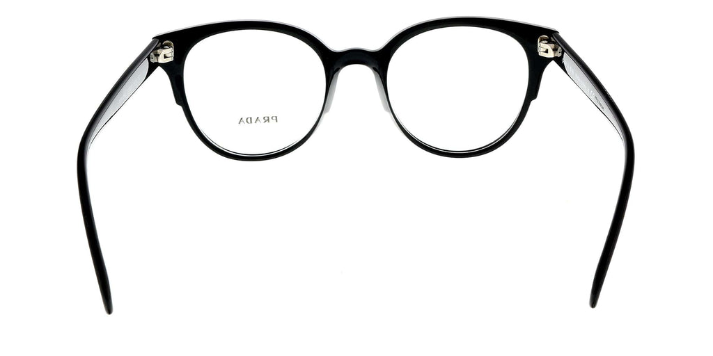 Prada PR 08UV 07E1O1 CATWALK Black/Grey/Yellow Round Eyeglasses
