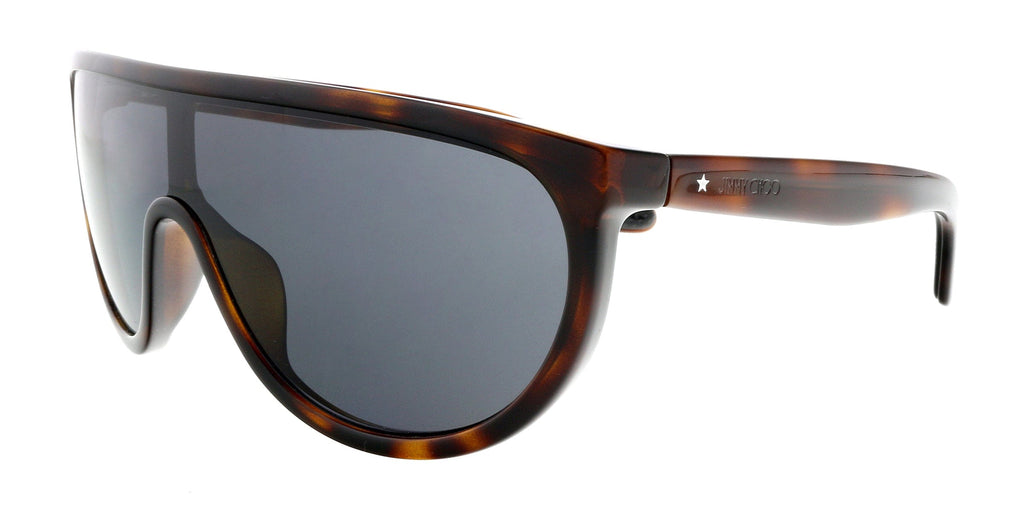 Jimmy Choo Dark Havana Rectangle Sunglasses