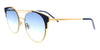 Jimmy Choo  Gold/Blue Cat Eye Sunglasses