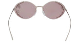 Prada 0PR 60US 1BC239 Silver Oval Sunglasses