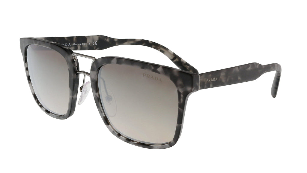 Prada  Grey Havana Square Sunglasses