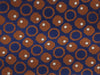 Canali Blue/Bronze Pure Silk Geometric Dot Pattern Tie- Blade Width 3in