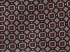 Canali Burgundy-Black Pure Silk Floral Grid Pattern Tie- Blade Width 3in