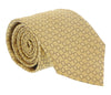 Canali Light Yellow Geometric floral Tie