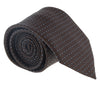 Ermenegildo Zegna Brown-Black Cubic Grid Tie