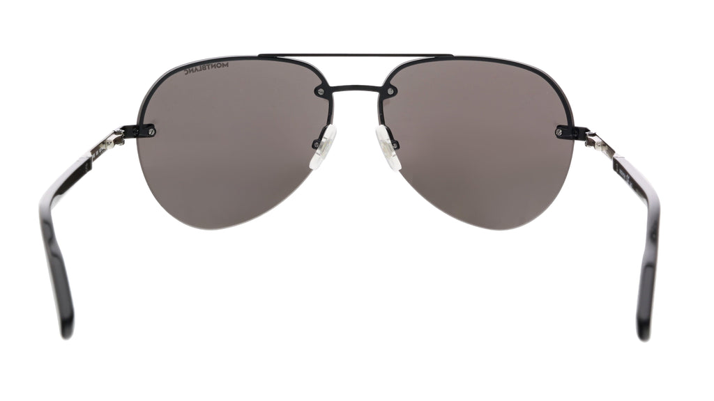 Montblanc MB0018S-005 Black Aviator Sunglasses