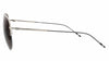 Montblanc MB0037S-001 Silver Aviator Sunglasses