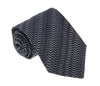 Missoni U5067 Navy/Silver Sharkskin 100% Silk Tie