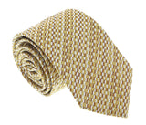 Missoni U5299 Gold Check 100% Silk Tie
