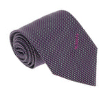 Missoni U4979 Purple/Silver Graph Check 100% Silk Tie