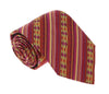 Missoni U5053 Red/Gold Graphic 100% Silk Tie
